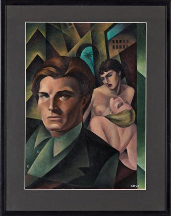 HONI WERNER (20th century) Homme Fatale.  [MYSTERIES / WOMAN ARTIST]